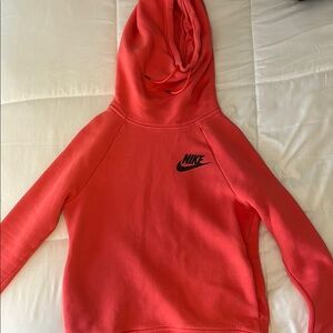 Nike Coral Hoodie with Black Logo